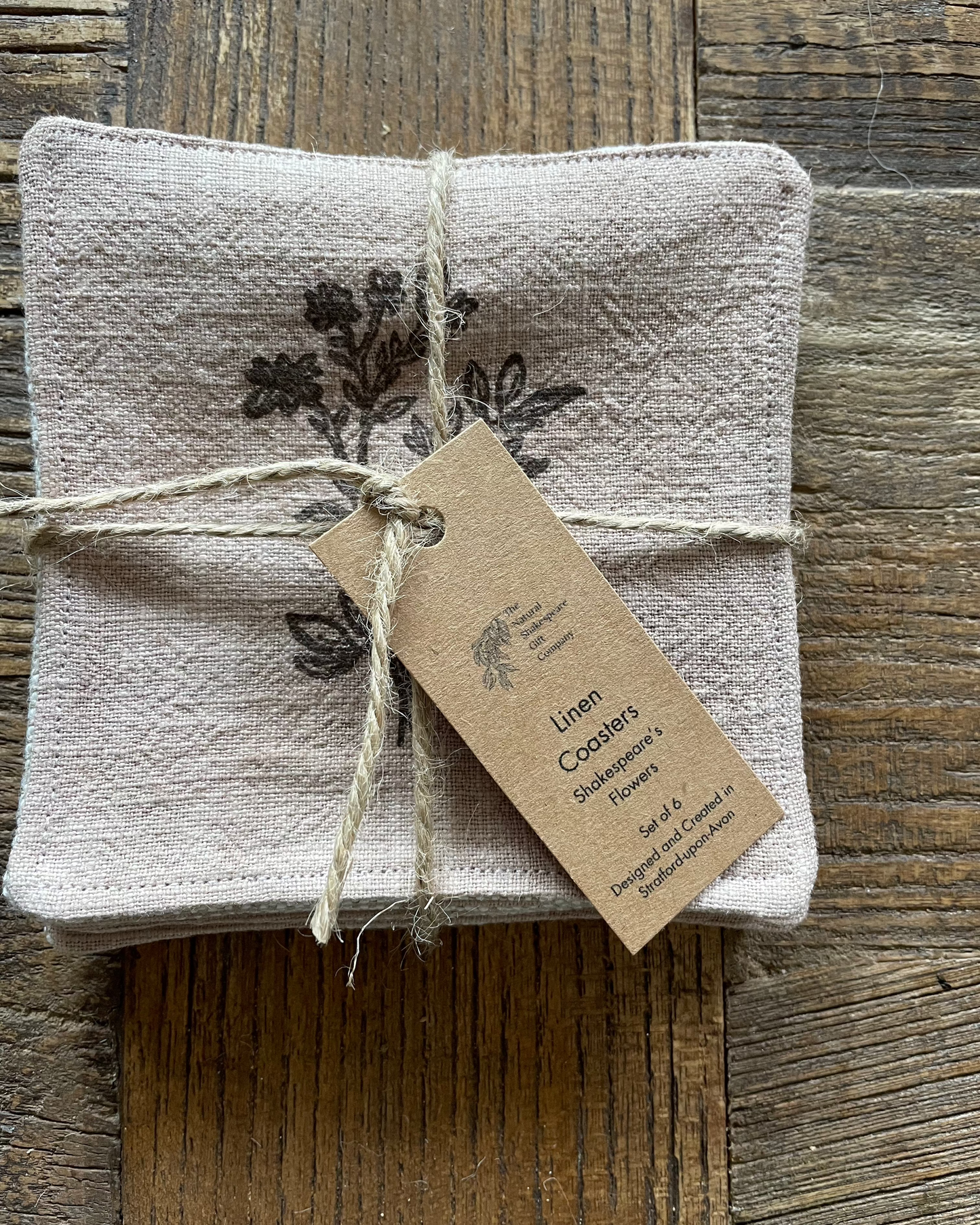 Coasters Set: Shakespeare's Flowers