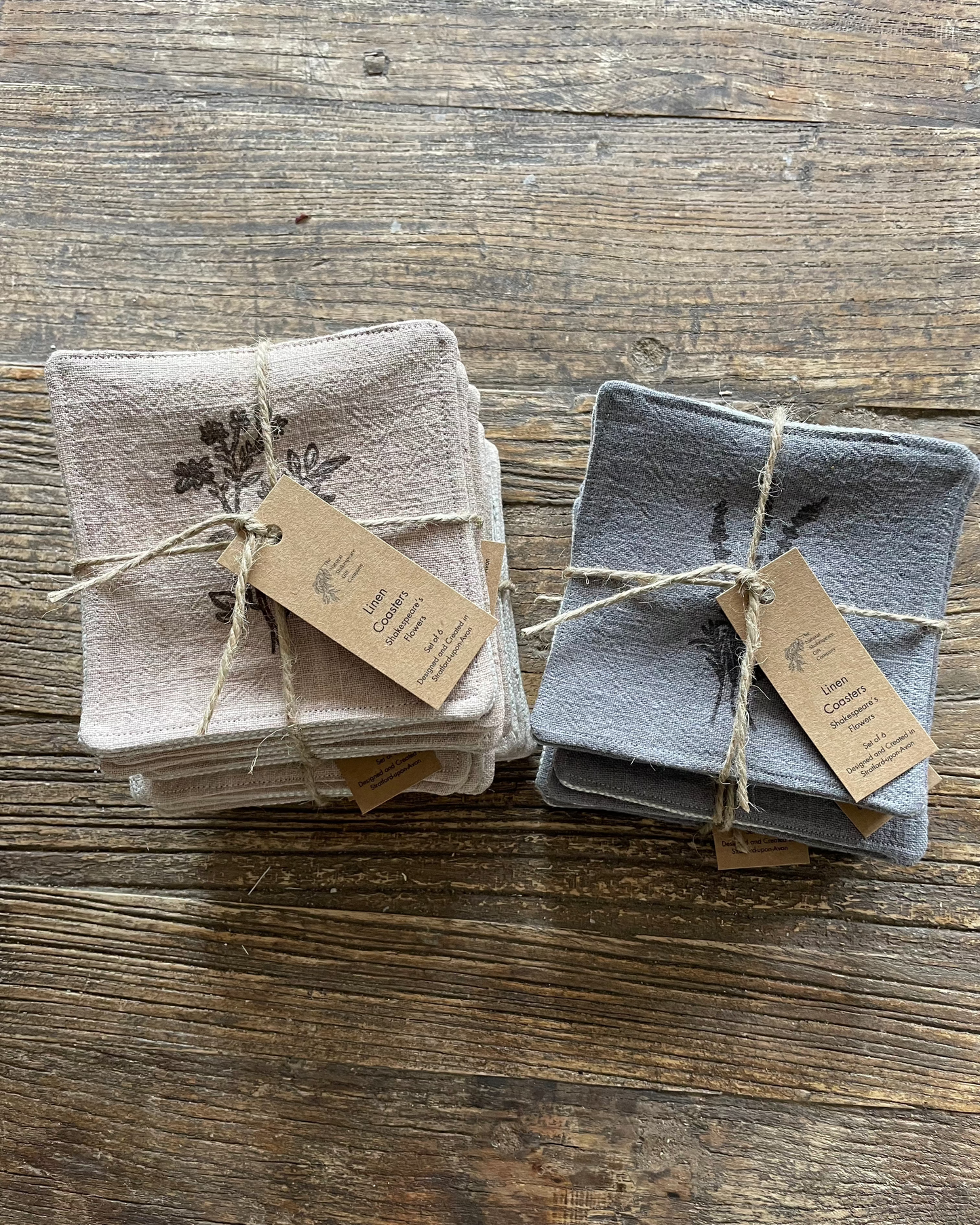 Coasters Set: Shakespeare's Flowers