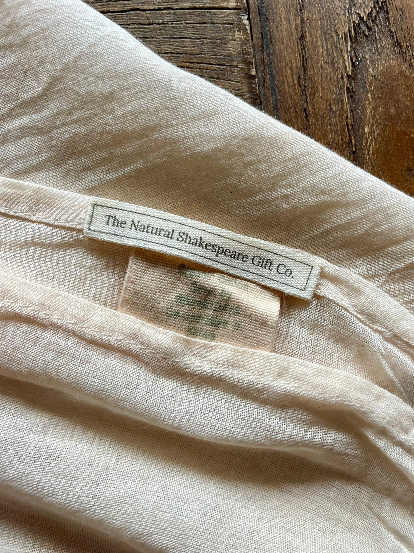 Naturally Dyed Organic Cotton Scarf: Willow