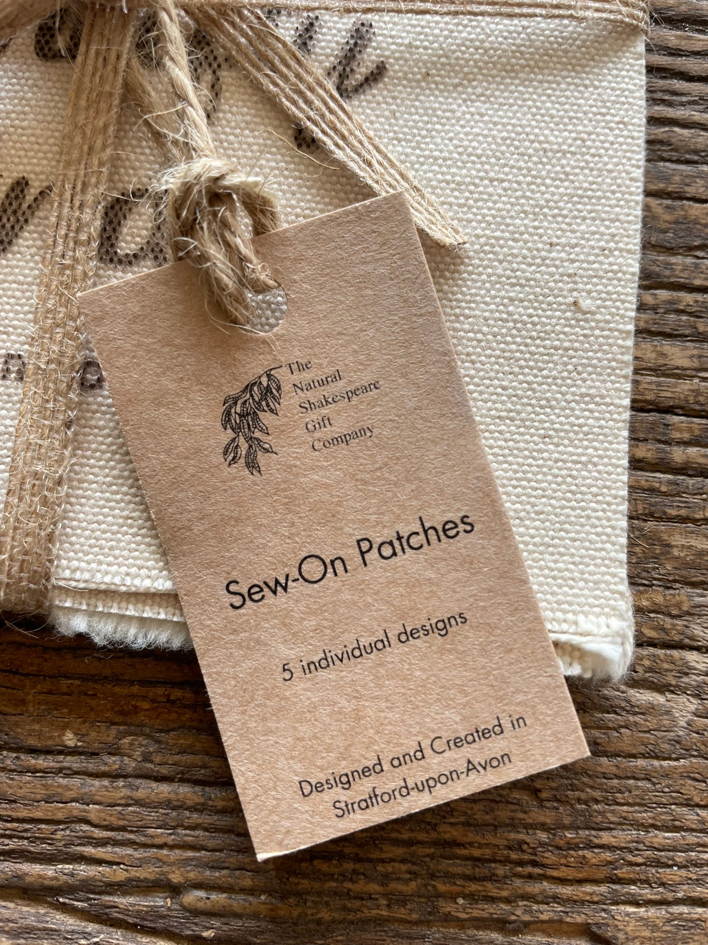 Sew-On Patches Set: Shakespeare's Earth-Friendly Quotes