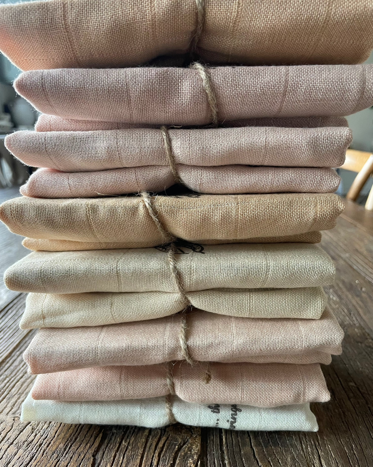 Naturally Dyed Gift Wrapping Cloth: Willow