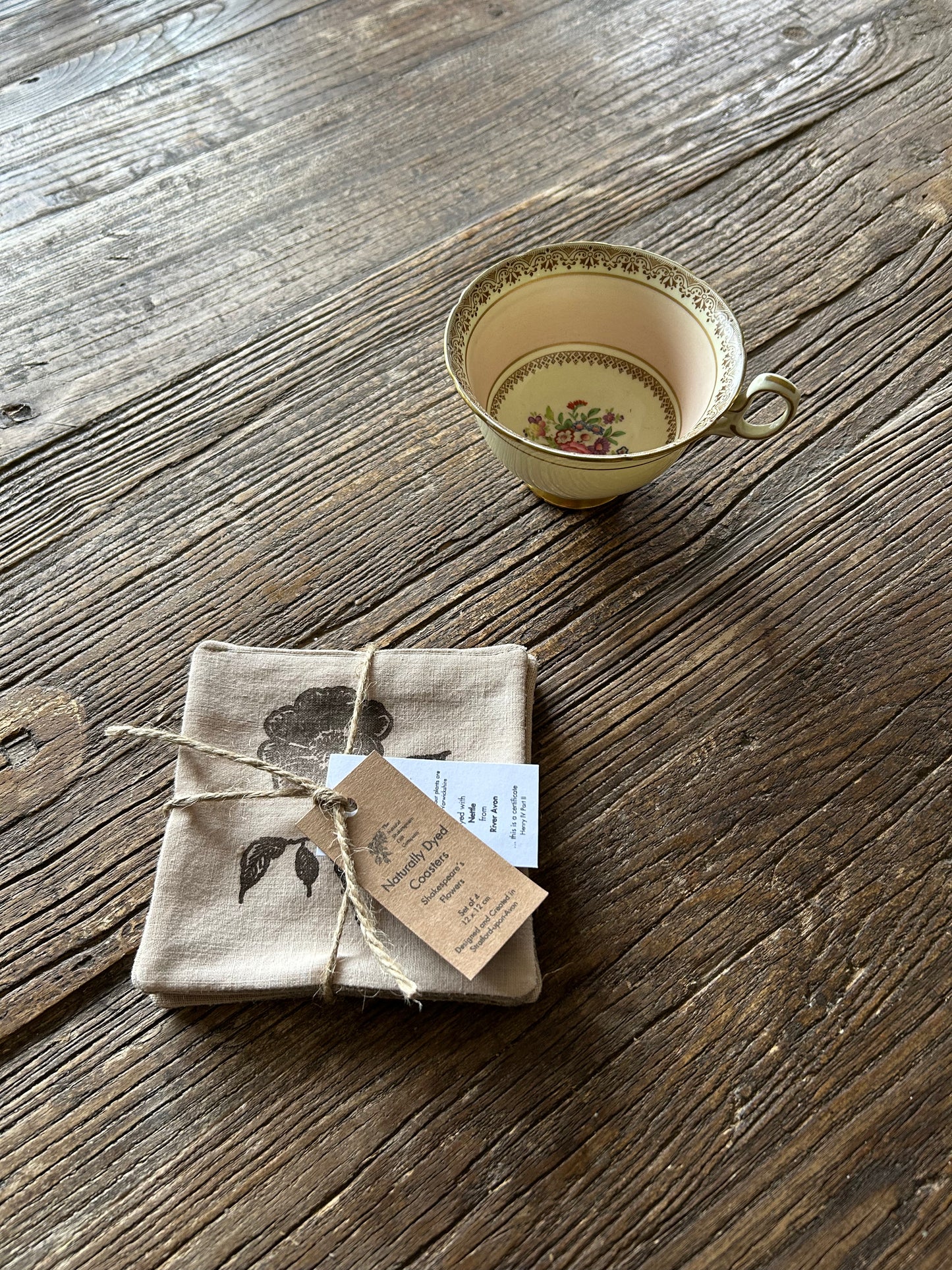 Coasters Set: Shakespeare's Flowers