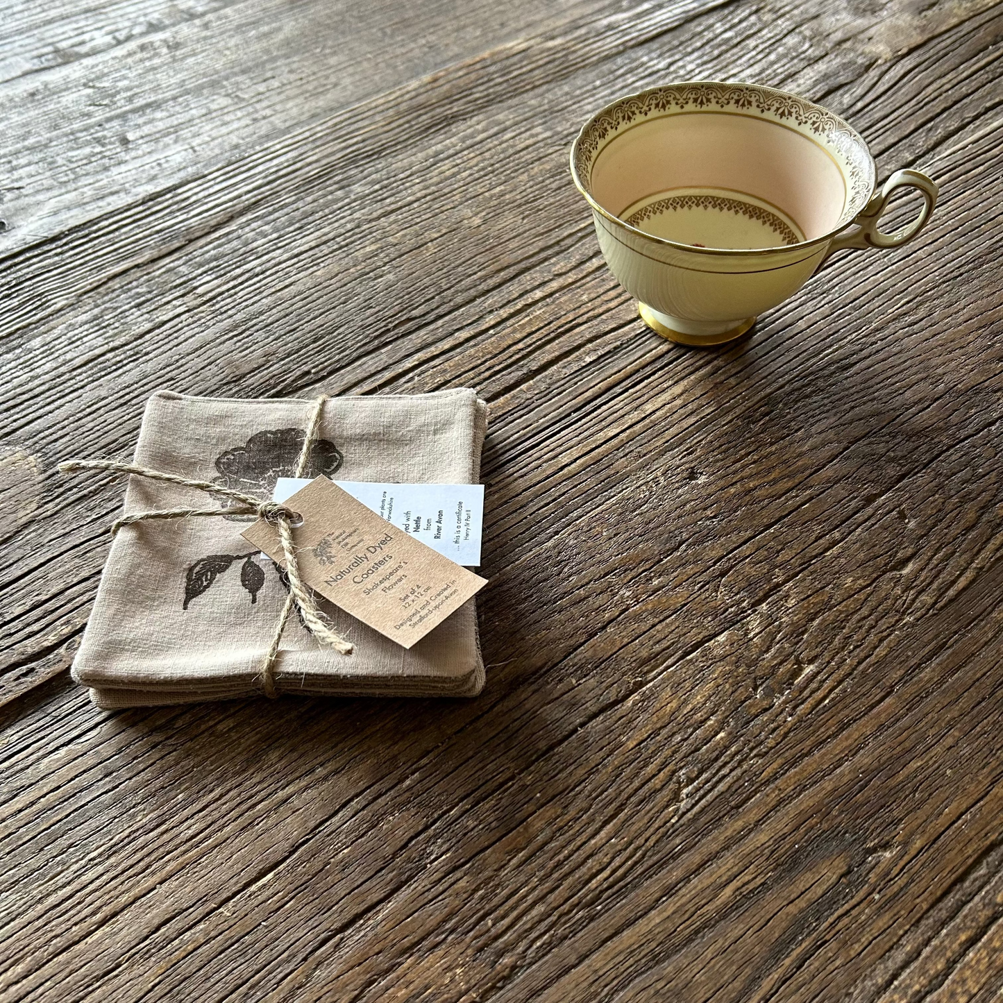 Coasters Set: Shakespeare's Flowers