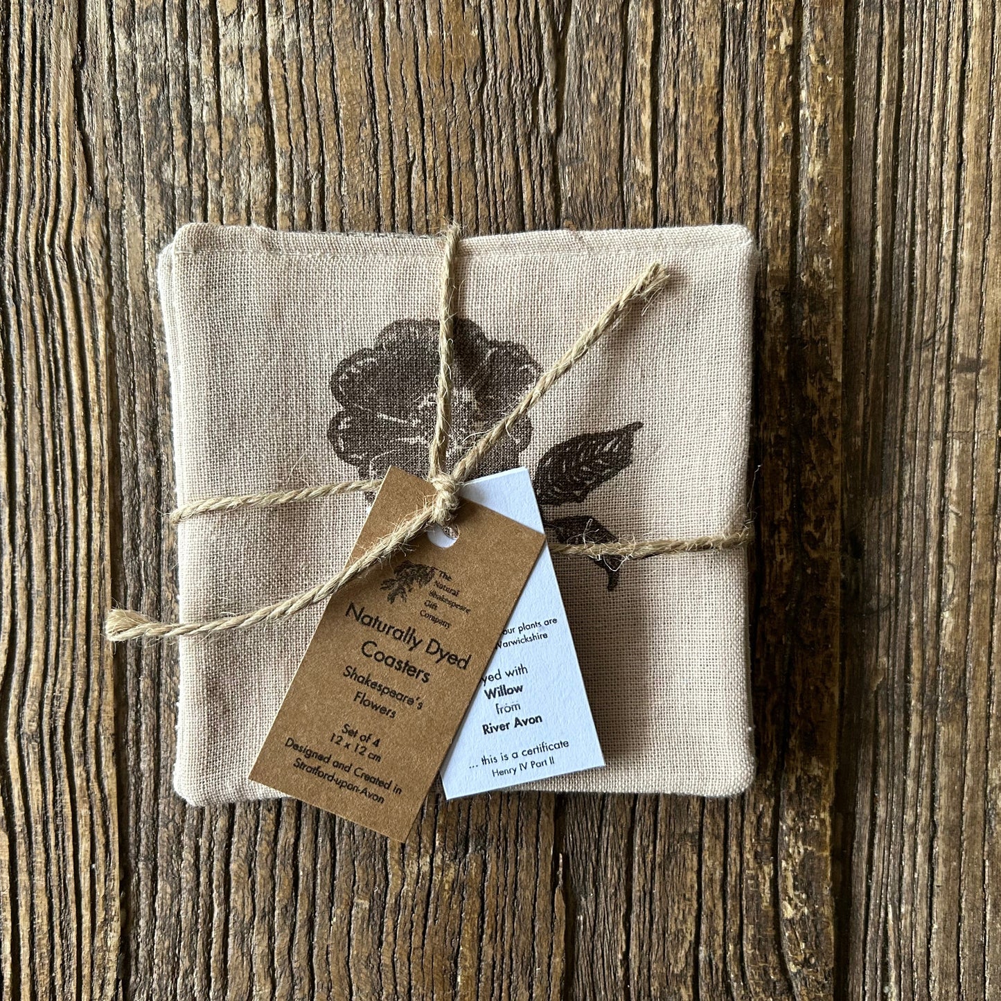 Coasters Set: Shakespeare's Flowers